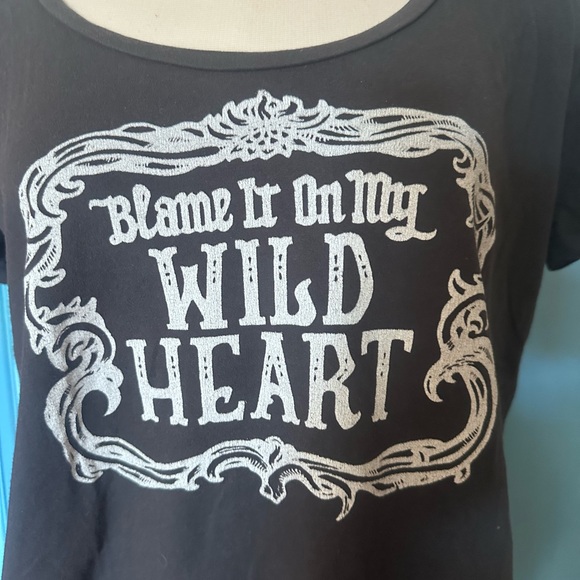 Women’s Short Sleeve T shirt “Blame it on my Wild Heart” by Idylwiild - Picture 2 of 5